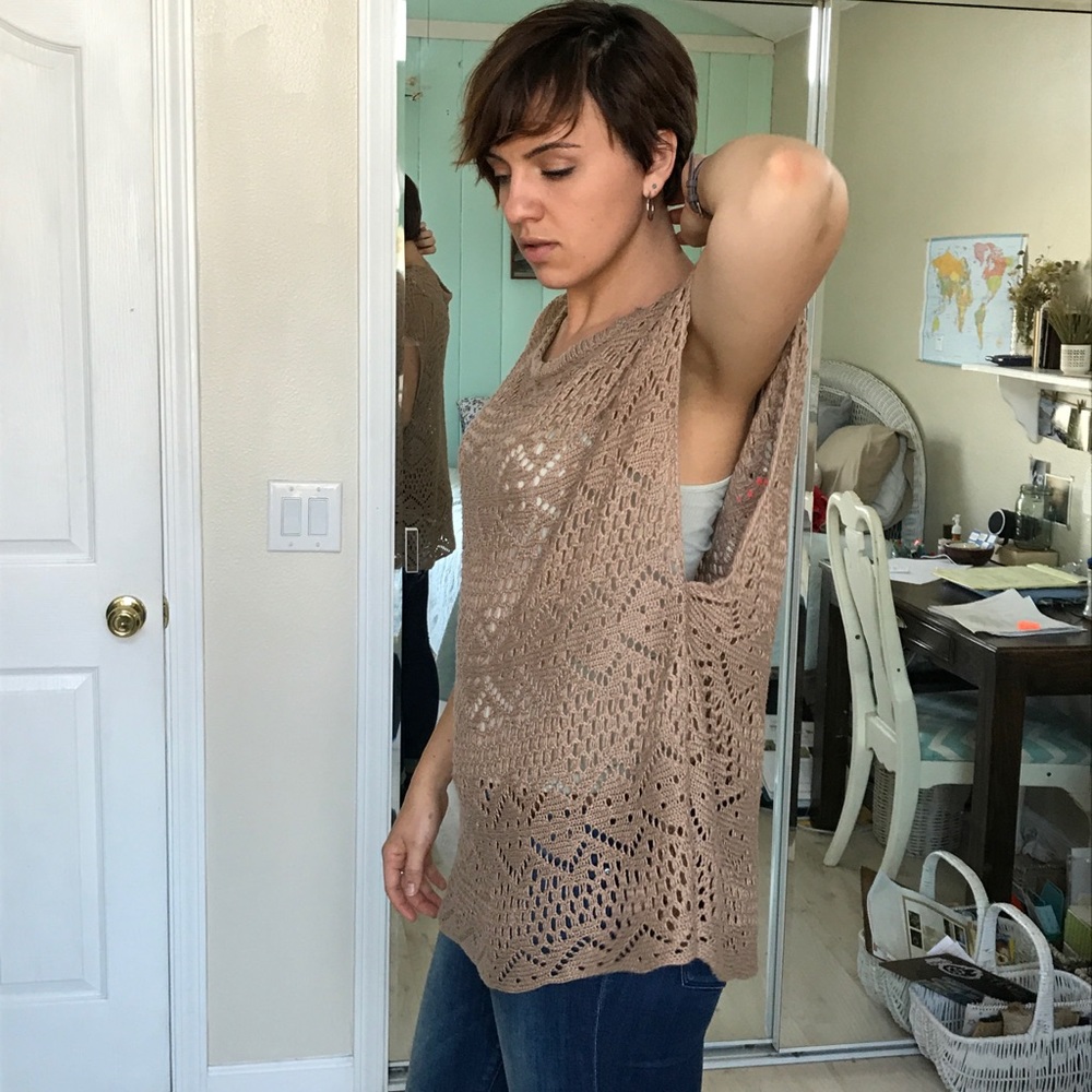 Fever brand tan knit sweater - Picture 3 of 5